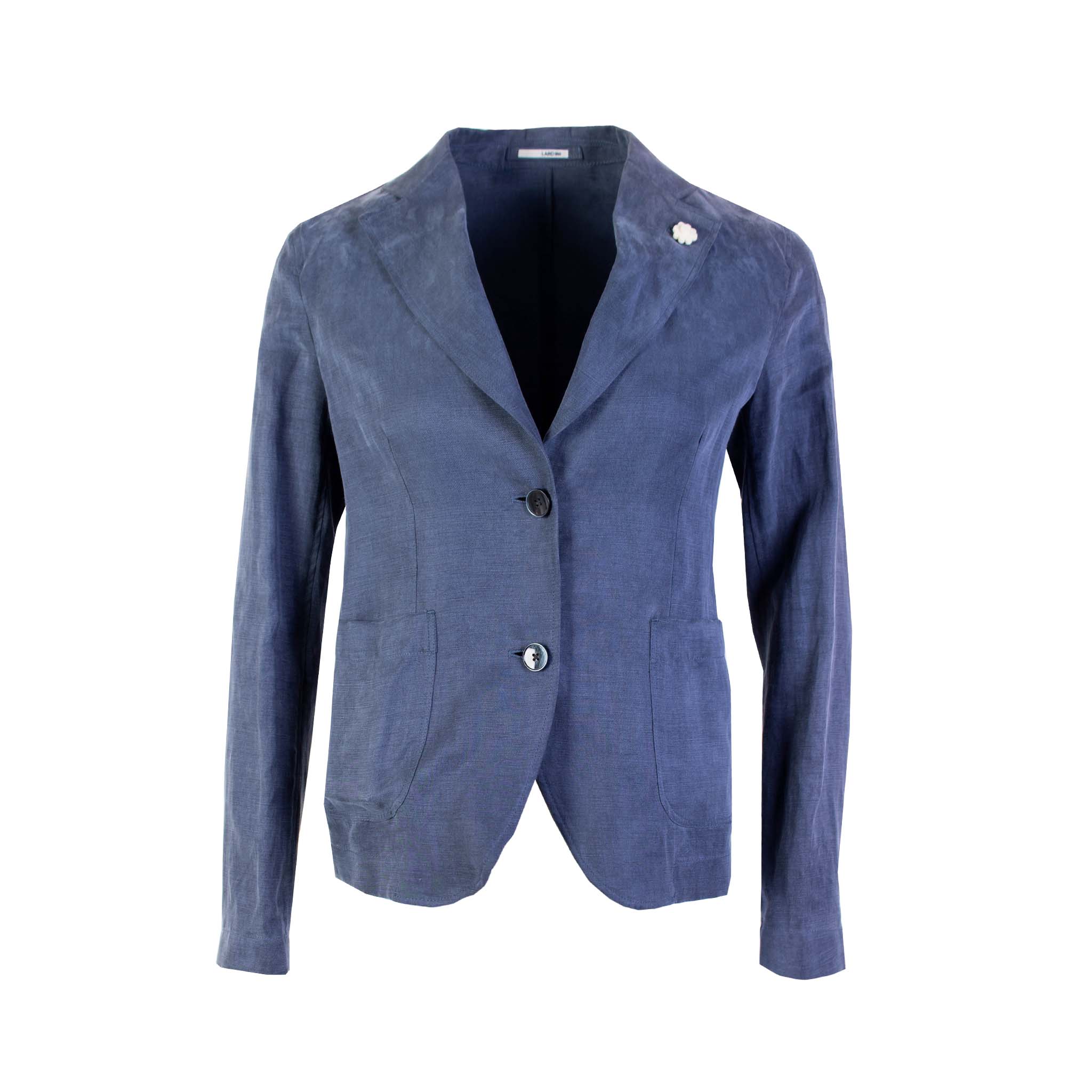 Lardini Blue Viscose Jacket - Fizigo