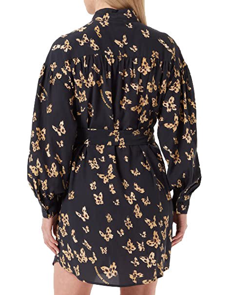 Love Moschino Black Cupro Dress - Fizigo