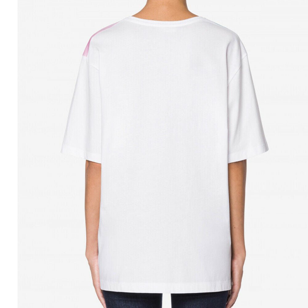 Love Moschino White Cotton Tops & T-Shirt - Fizigo