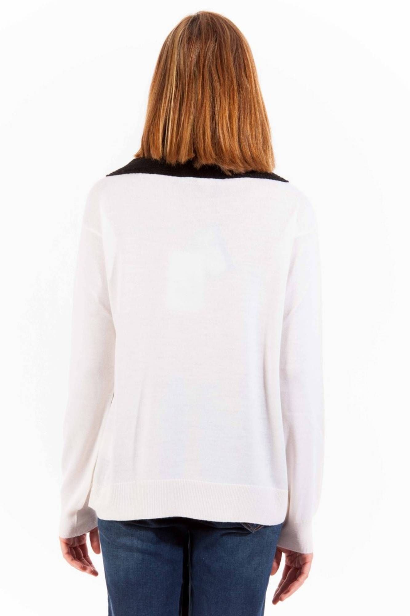 Love Moschino White Sweater - Fizigo