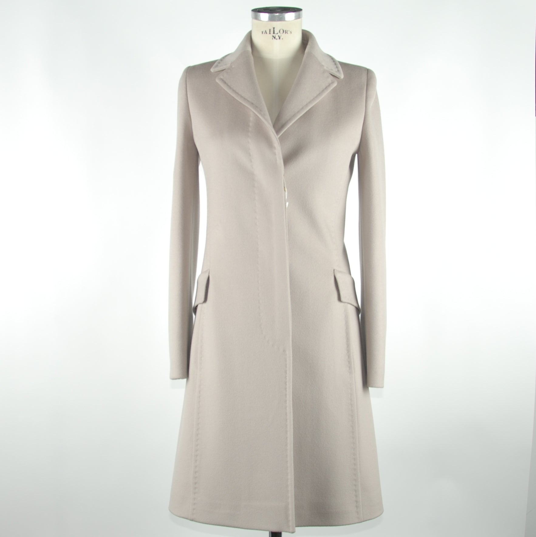 Made in Italy Beige Wool Jackets & Coat - Fizigo