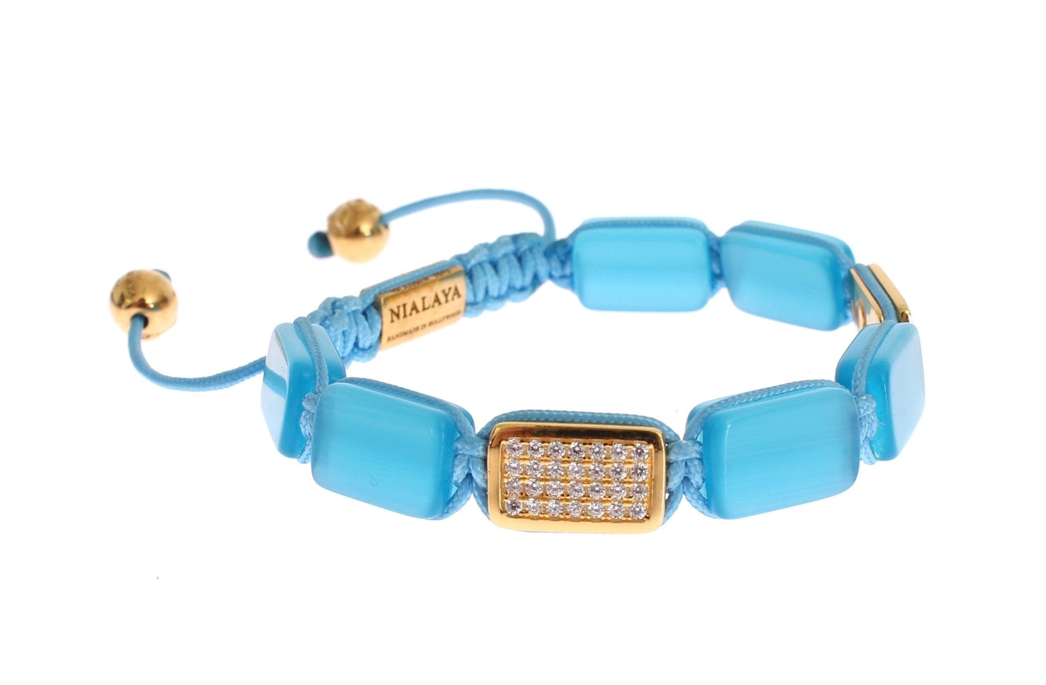 Nialaya CZ Opal 18K Gold 925 Bracelet - Fizigo