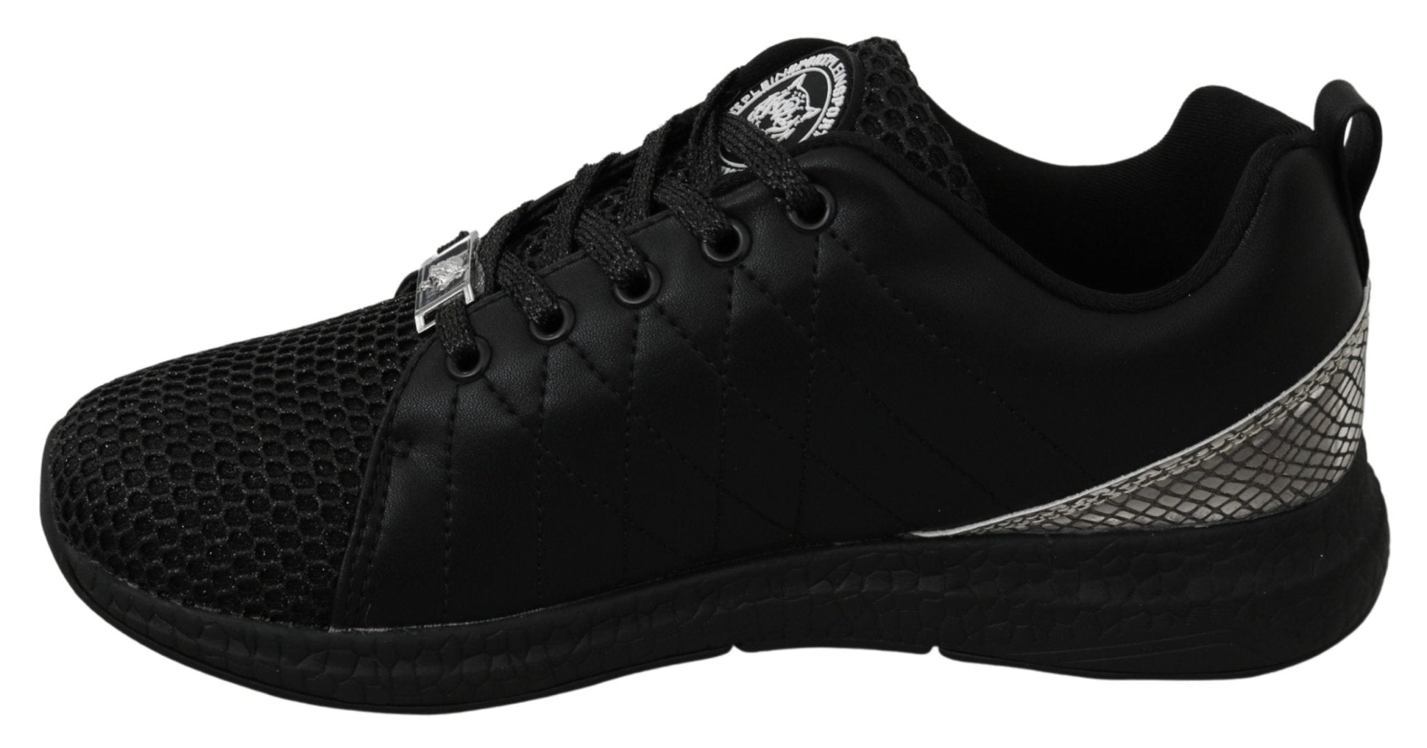Philipp Plein Black Casual Running Sneakers Shoes - Fizigo