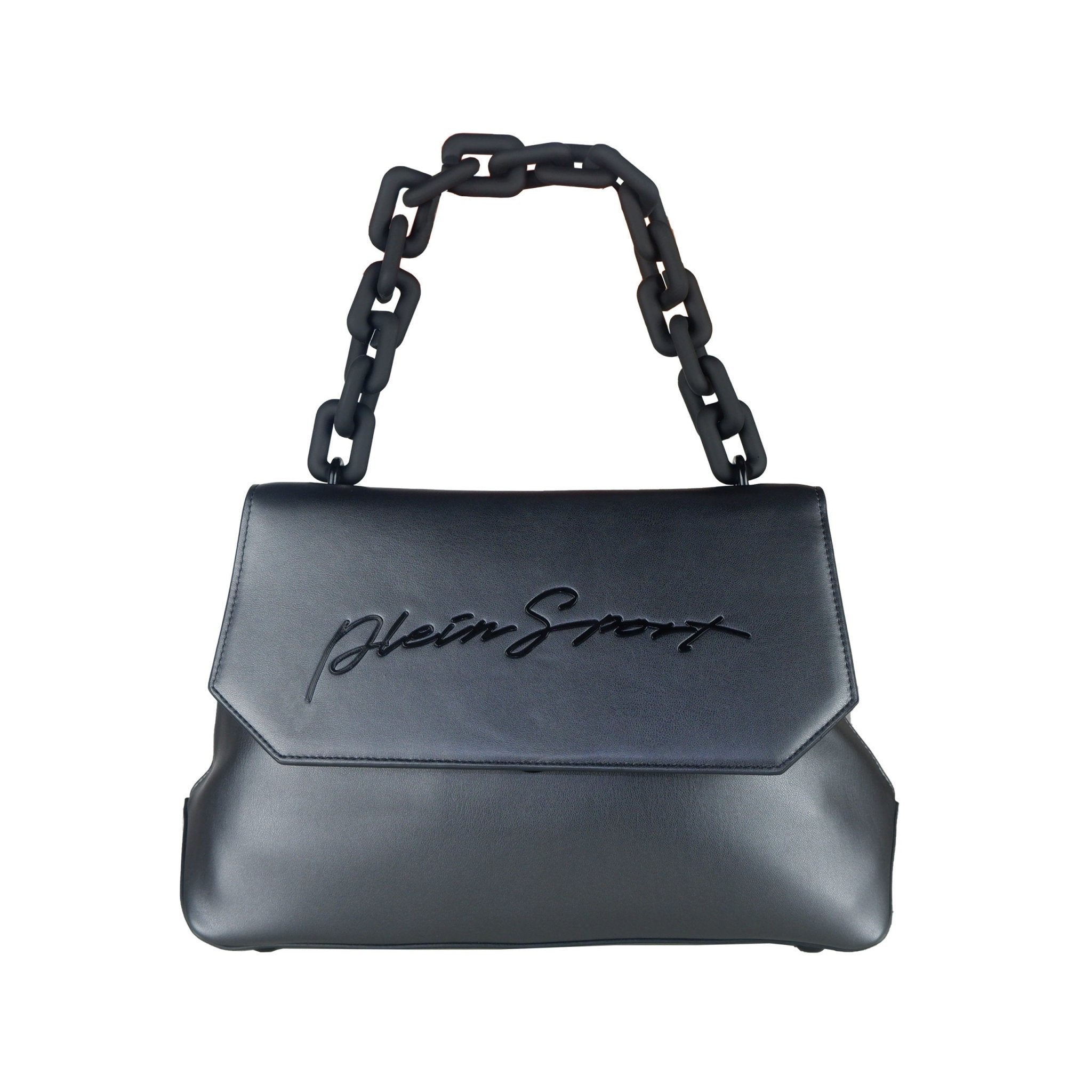 Plein Sport Black Polyester Handbag - Fizigo