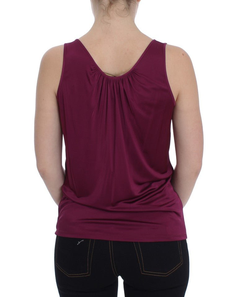 PLEIN SUD Purple Sleeveless Top Blouse - Fizigo