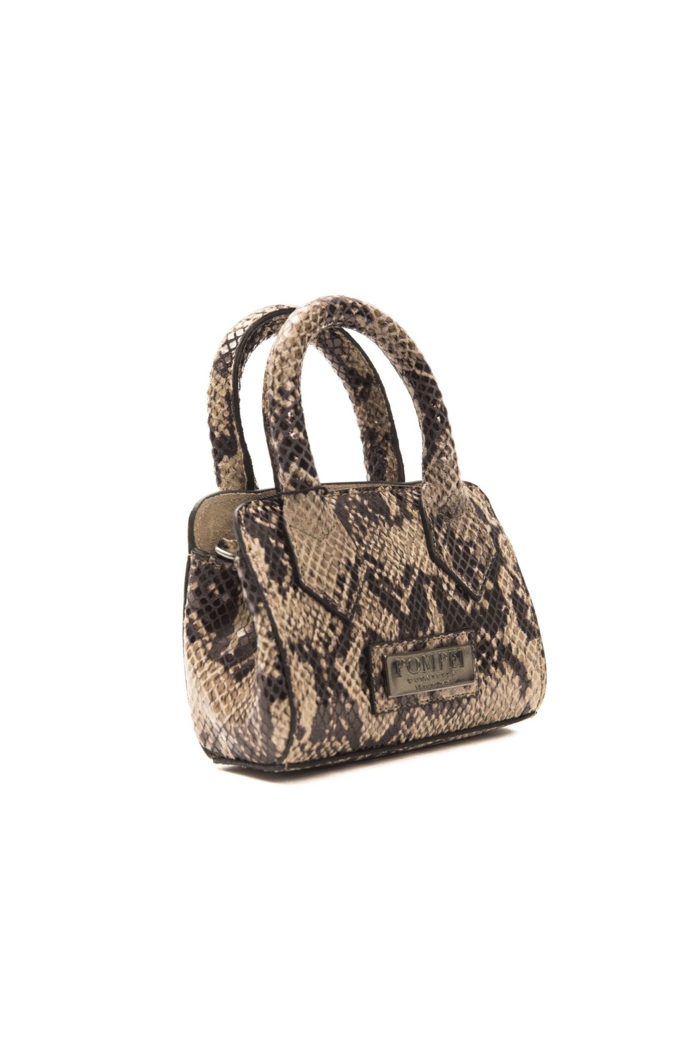 Pompei Donatella Brown Leather Handbag - Fizigo