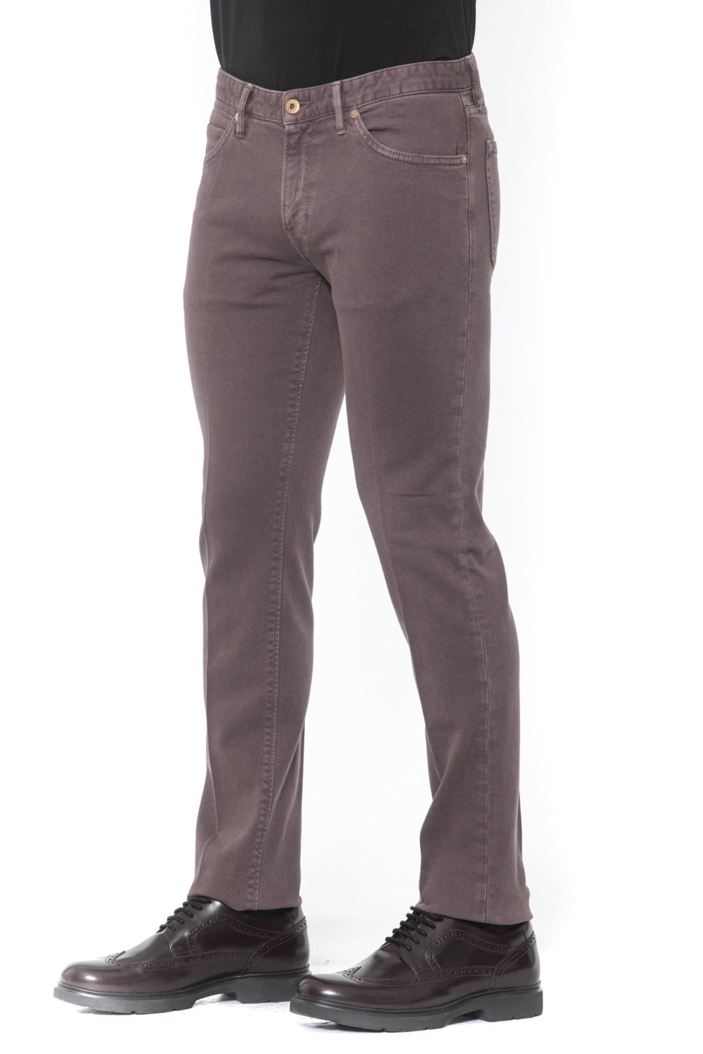 PT Torino Burgundy Cotton Jeans & Pant - Fizigo