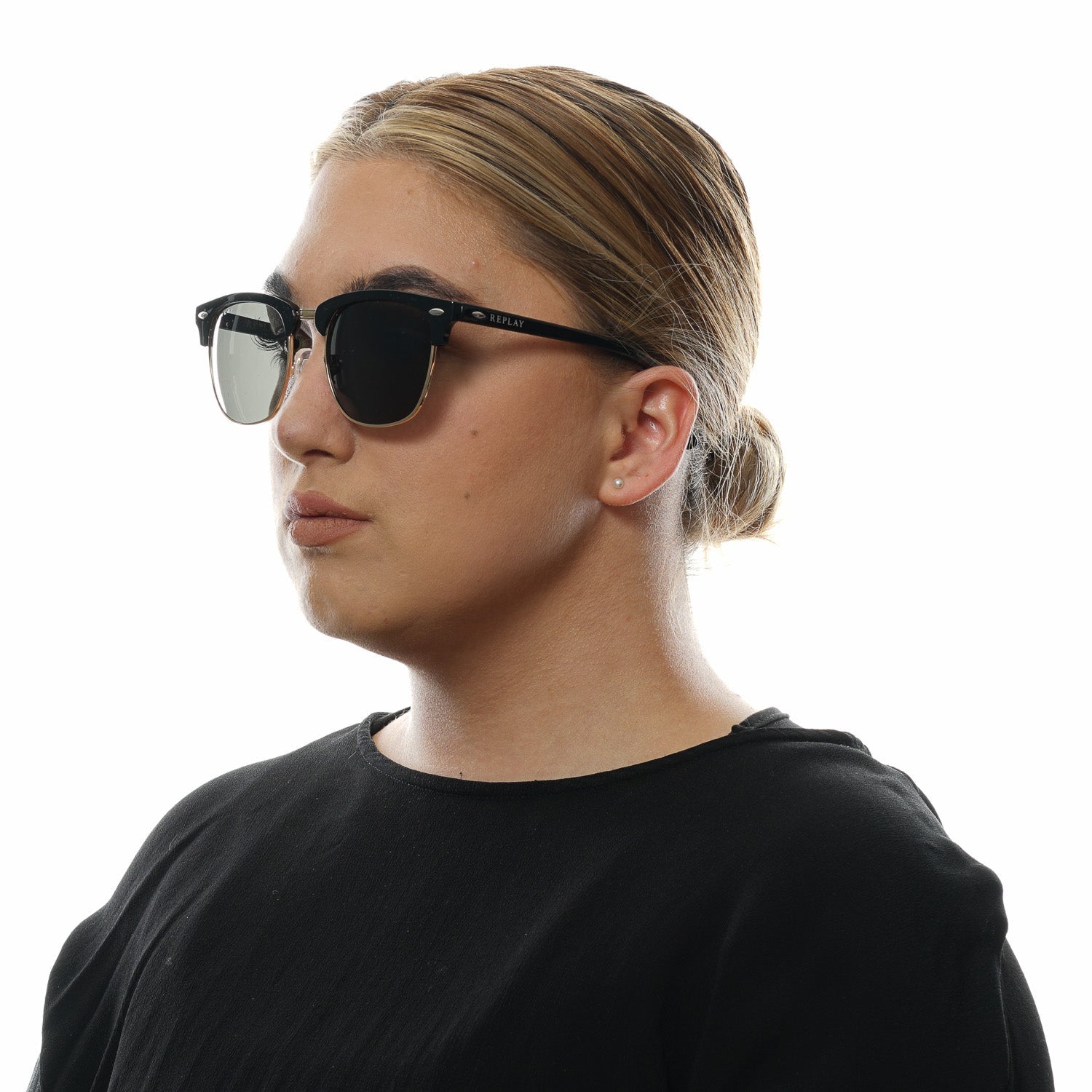 Replay Black Unisex Sunglasses - Fizigo