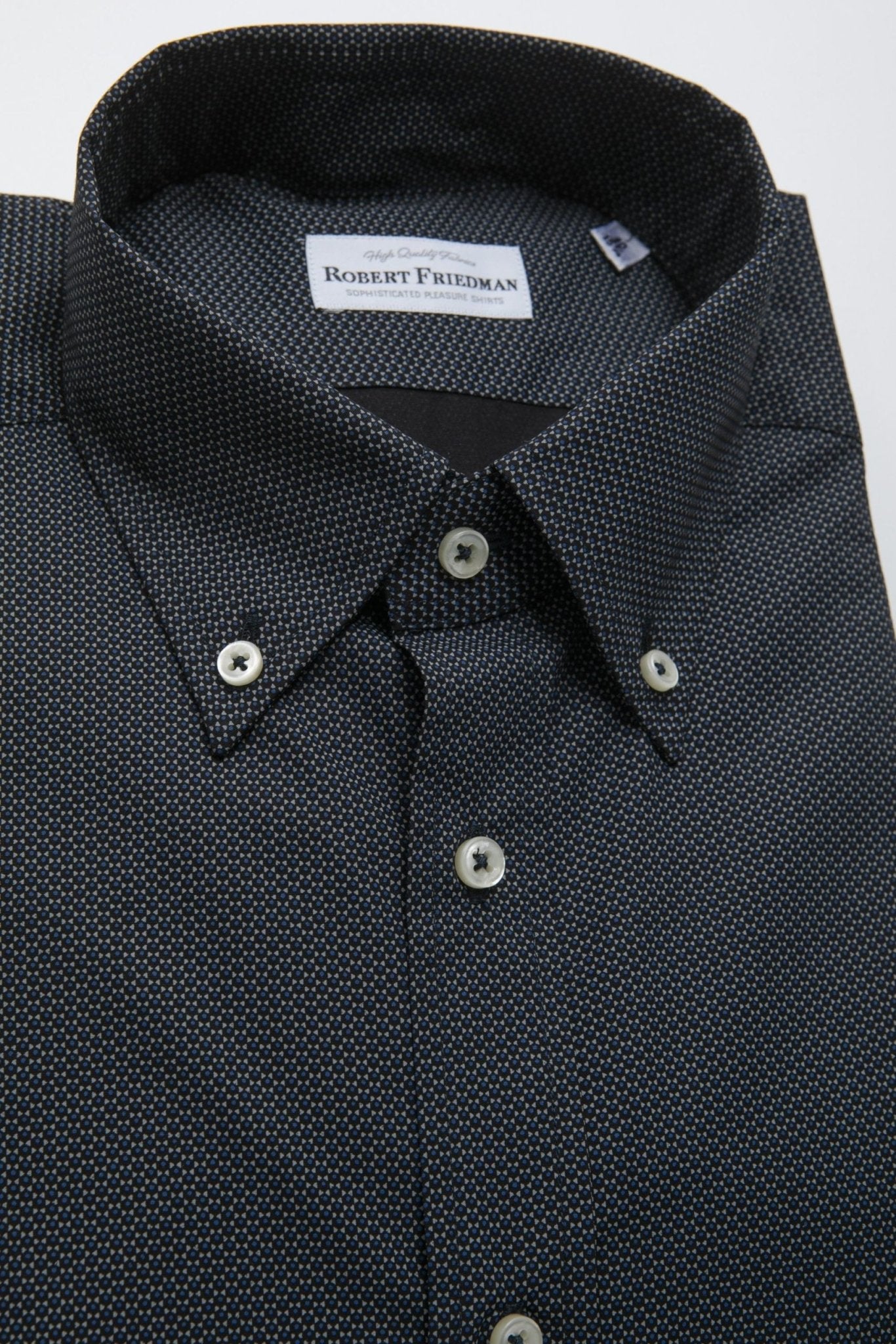 Robert Friedman Black Cotton Shirt - Fizigo
