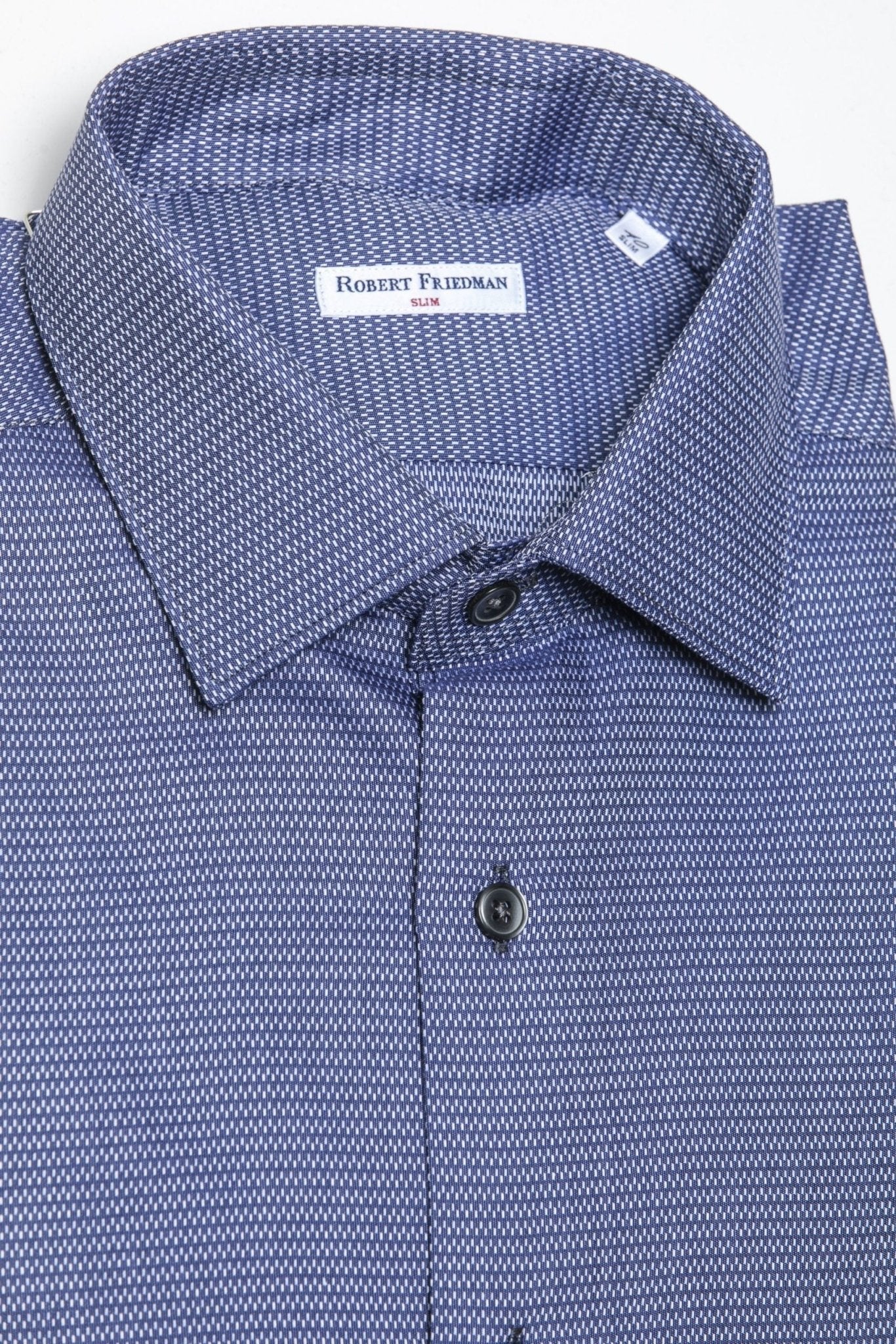 Robert Friedman Blue Cotton Shirt - Fizigo