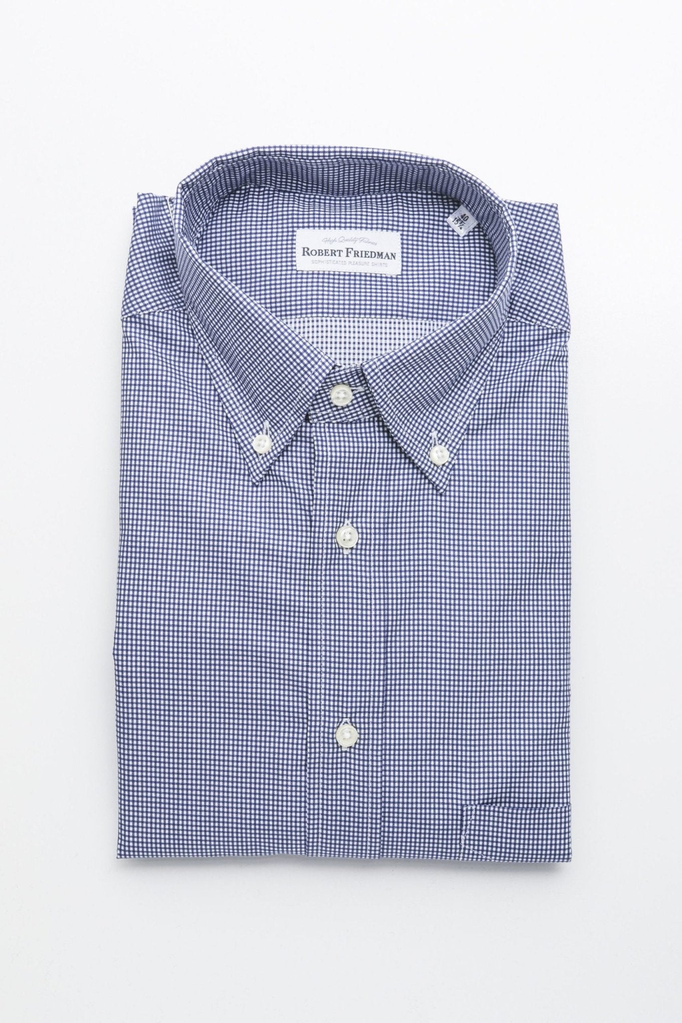 Robert Friedman Blue Cotton Shirt - Fizigo