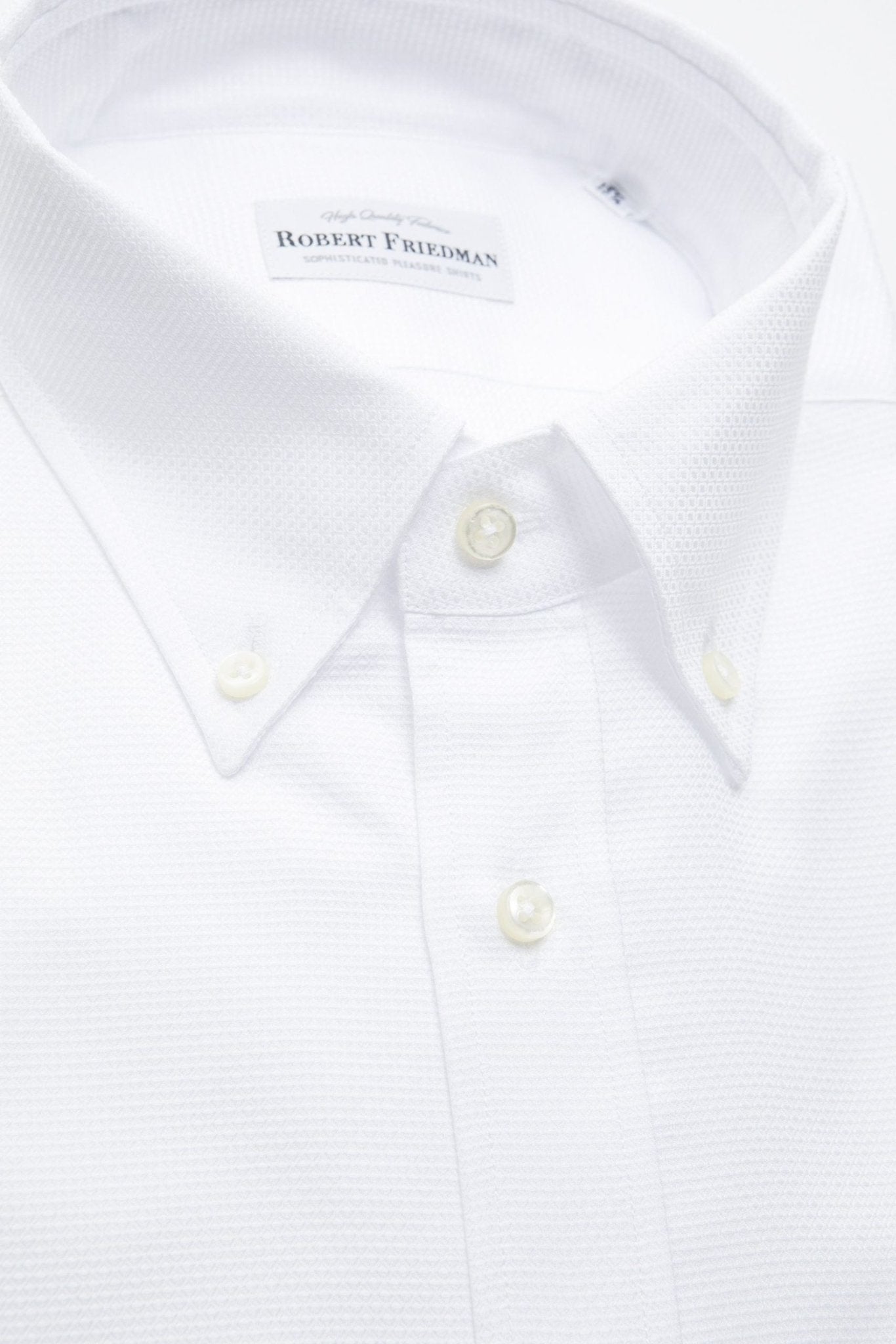 Robert Friedman White Cotton Shirt - Fizigo