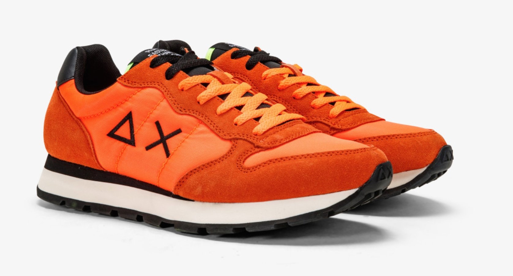 Sun68 Orange Leather Sneaker - Fizigo