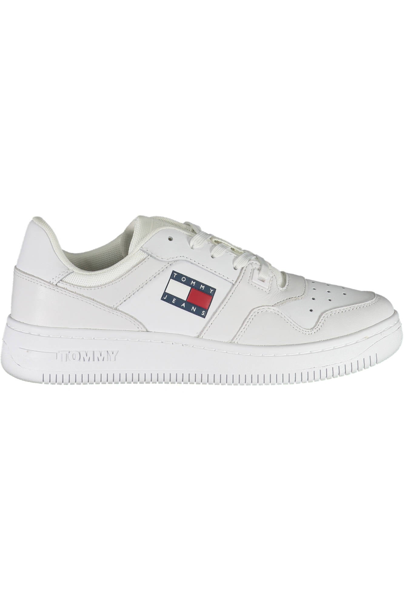 Tommy Hilfiger White Polyester Sneaker - Fizigo