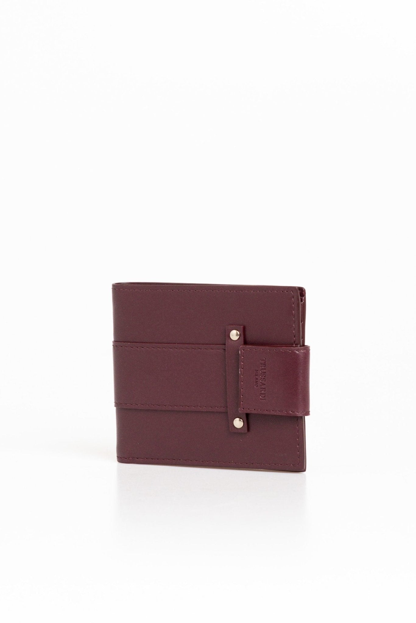 Trussardi Brown Leather Wallet - Fizigo