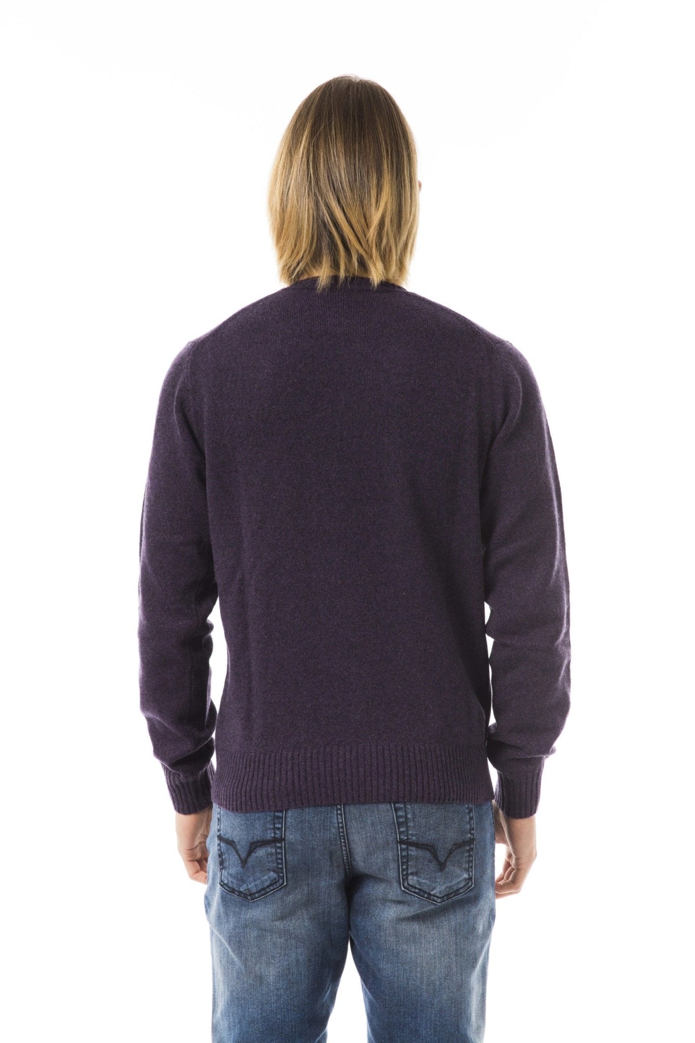 Uominitaliani Violet Wool Sweater - Fizigo